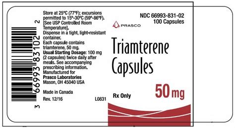 NDC 66993-831 Triamterene Triamterene