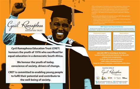 Join the Cyril Ramaphosa Education Trust in investing in the future ...