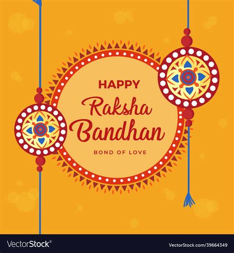 Banner design of happy raksha bandhan Royalty Free Vector