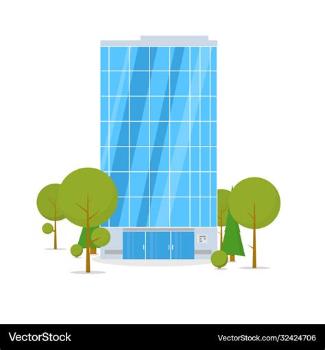 Business building Royalty Free Vector Image - VectorStock