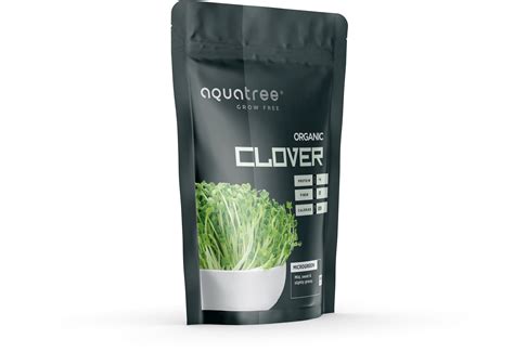 Organic Clover Microgreen Seeds – 8oz – Aquatree