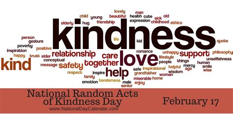 NATIONAL RANDOM ACTS OF KINDNESS DAY - February 17 | Random acts of ...