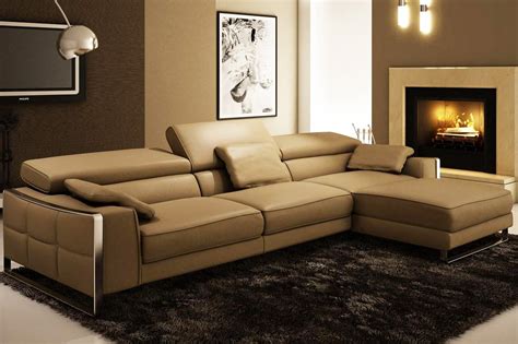 Modern Leather Sectional Sofa Flavio | Leather Sectionals
