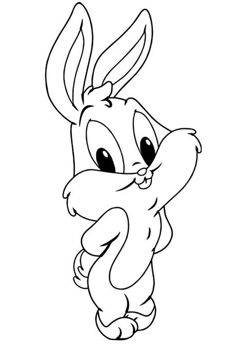 Coloring Pages | Awesome Baby Bugs Bunny Coloring Page