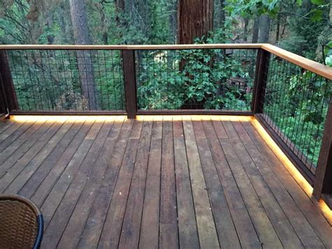 5050 Waterproof Strip Lights are used on this outdoor deck lightign project