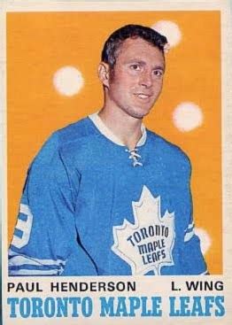 Vintage Leafs: Paul Henderson Hockey Card