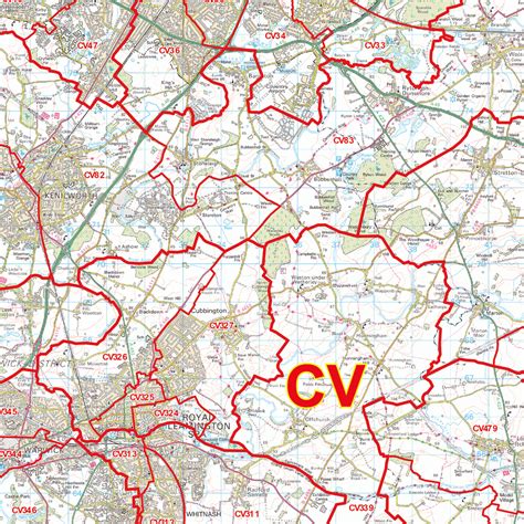 Coventry Postcode Map (CV) – Map Logic