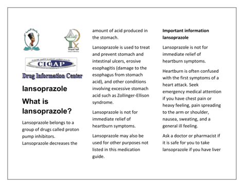 Lansoprazole Dosing Information