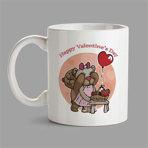 Personalised Mugs (£5.90) - Happy Valentine's Day - Graphic Design