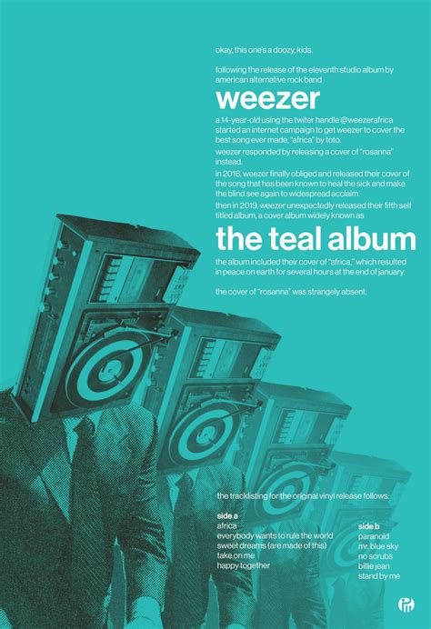 Weezer - The Teal Album | PosterSpy