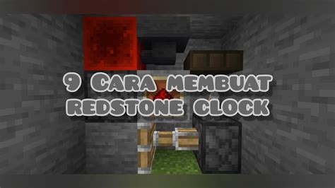 9 Cara Membuat Redstone Clock | Tutorial #7 - YouTube