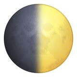 First Quarter Moon Symbol Emoji - Copy & Paste - EmojiBase!