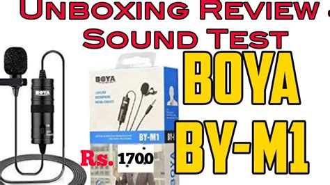 Boya BY-M1 Mic | Unboxing | Review | Sound Testing - YouTube