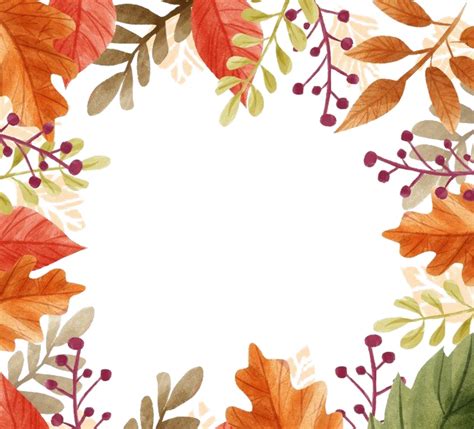 Fall Border PNG Transparent Image | PNG Mart