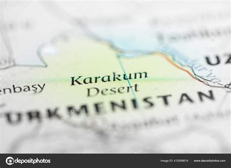 Karakum Desert Map