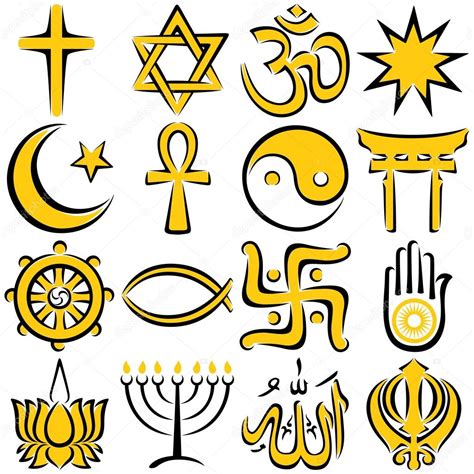 Religious Symbols — Stock Vector © Malchev #6535804