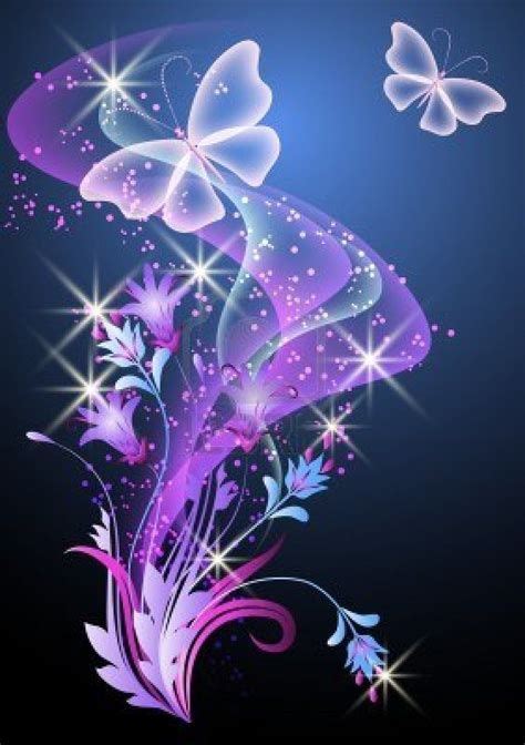 Purple Glitter Butterfly Wallpapers - Free Download