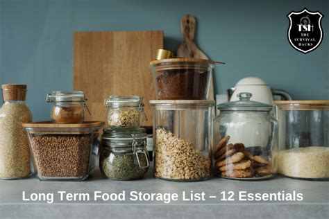 Long Term Food Storage List – 12 Essentials Items in 2024 - The ...