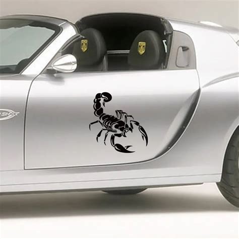 1 Piece 28cm Cute 3D Scorpion Car Stickers car styling vinyl decal ...