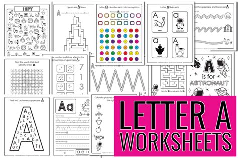 Letter A Worksheets – 50+ Free Printables – Daydream Into Reality