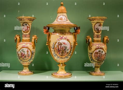 french porcelain vases Stock Photo - Alamy