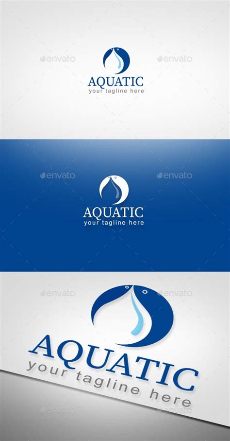 Aquatic Logo Template | Logo templates, Logo design template, Logo design inspiration branding