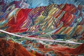 The Colorful Zhangye Danxia National Geopark, Rainbow Mountains of ...