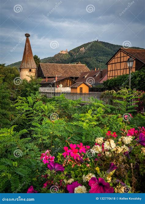 Old Town Ribeauville Village in the Alsace. Editorial Stock Photo - Image of alsace, ribeauville ...