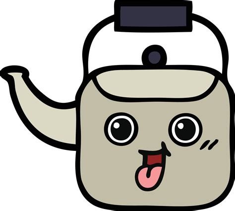 cute cartoon kettle 10241317 Vector Art at Vecteezy