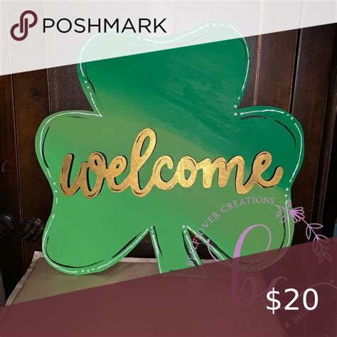 Check out this listing I just added to my Poshmark closet: Ombré shamrock wall/door decor. https ...