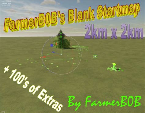 FarmerB0B's 2x Blank StartMap v1.0 FS22 Mod | Farming Simulator 22 Mod