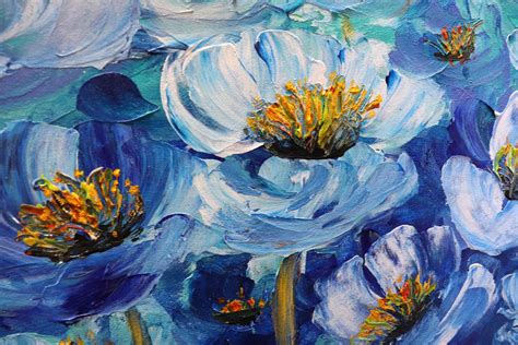 Blue Flower Paintings