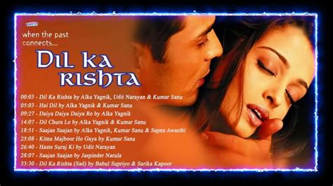 DIL KA RISHTA Movie All Songs ||Aishwariya Rai & Arjun Rampal - YouTube