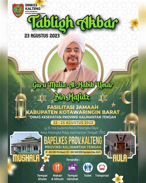 Rest Area Dalam Rangka Tabligh Akbar Habib Umar Bin Hafidz – Dinkes Kalteng