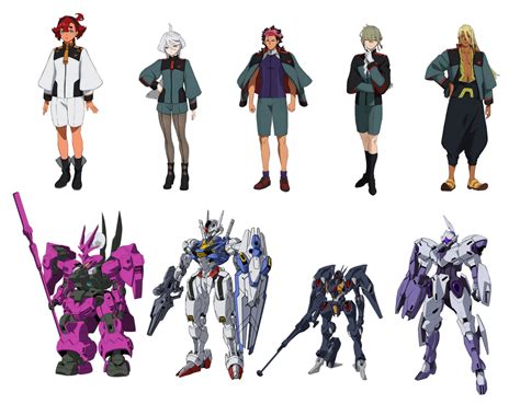 “Mobile Suit Gundam: The Witch from Mercury” Character Visuals : anime