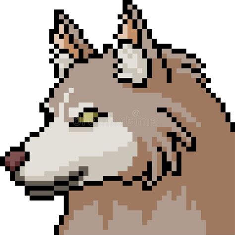 2D Pixel Art Wolf : Inspired by minecraft, pixel art, gaming stretched ...