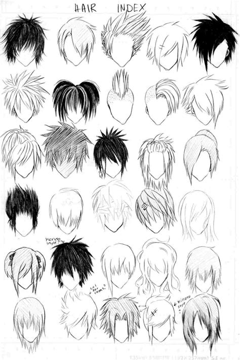 Boy Hairstyles Drawing at PaintingValley.com | Explore collection of ...