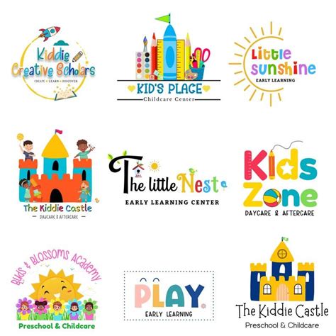 Childcare Logo Daycare Logo Preschool Logo Logo Design - Etsy Preschool ...