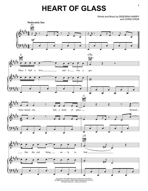 Heart Of Glass | Sheet Music Direct