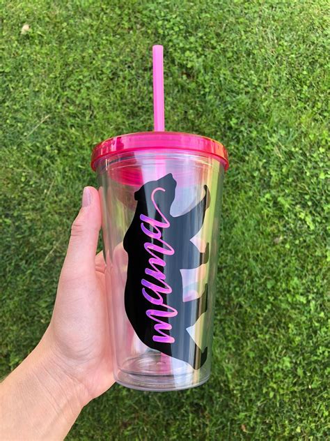 Customizable Tumblers With Straw / Tumblers With Lid and Straw | Etsy