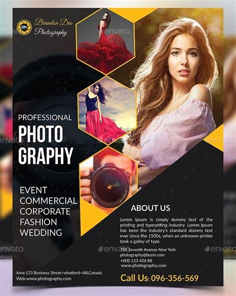 Photography Flyer Template Free Unique 20 Fashion Graphy Flyer | Photography flyer, Flyer design ...