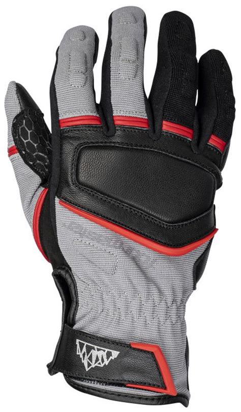 Tour Master Select Grey-Red Gloves - Motorcycle Closeouts by Rider ...