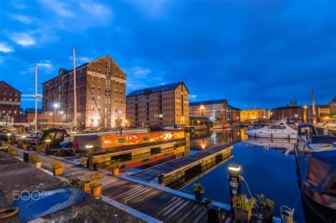 Gloucester Docks at dusk - Gloucester Docks at dusk a cloudy day ...