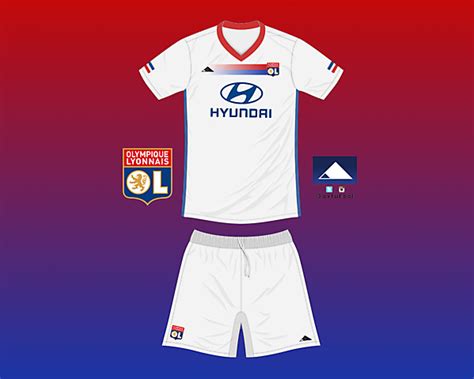 Olympique Lyon Home kit, own design