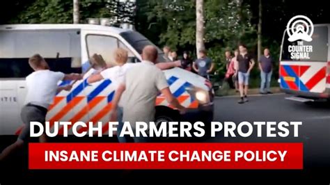 Dutch farmers violently protest job-destroying climate change policy - The Counter Signal