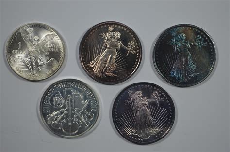 Sold Price: A Handful of .999 Fine One Troy Ounce Silver Coins/Rounds - October 6, 0119 1:00 PM EDT