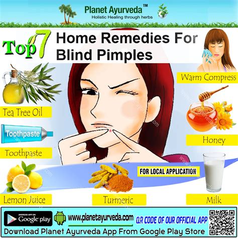 Top 7 #Home #Remedies #for #blind #pimples #wramcompress #honey #milk #turmeric #lemonjuice # ...