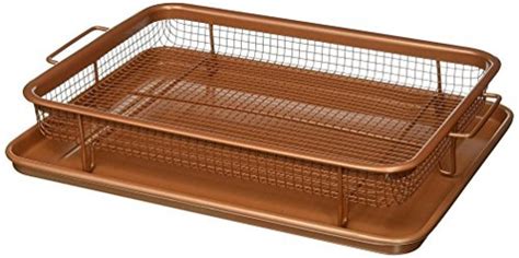 Gotham Steel Crisper Tray, Copper, 12" x 9" — Deals from SaveaLoonie!