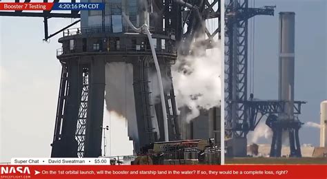 A SpaceX Super Heavy launch vehicle exploded on the launch pad at the ...