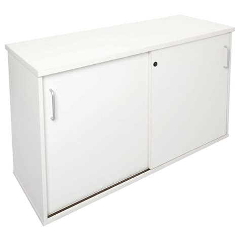 White Lockable Office Credenza | Apex